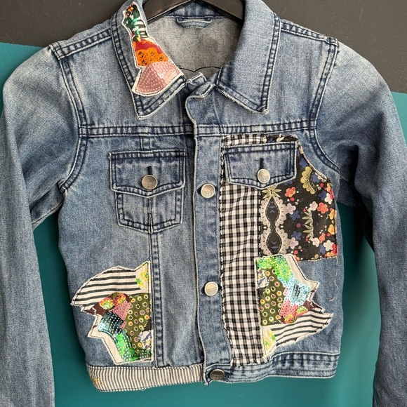 Desigual Multicolor Patchwork Jean Jacket - Picture 4 of 12